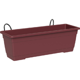 tera blumenkasten-set "Birka", inkl. Halter, dunkelrot