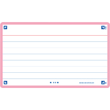 Oxford karteikarten "Flash 2.0", 75 x 125 mm, liniert, pink
