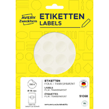 AVERY zweckform Verschluss-Etiketten, 18 mm, transparent