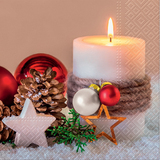 SUSY card Weihnachts-Motivservietten "Kerze"