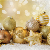 SUSY card Weihnachts-Motivservietten "Baumkugeln"