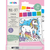 HEYDA wasserfarben-malset "Einhorn", 10 Motive