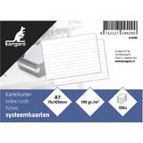 kangaro Karteikarten, din A7, liniert, wei