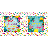 SUSY card 3D-Geburtstagskarte sliding card "Konfetti"