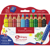 FABER-CASTELL dreikant-buntstift Grippy, 10er Kartonetui