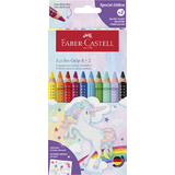 FABER-CASTELL dreikant-buntstifte Jumbo grip Einhorn, 8+2