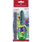 FABER-CASTELL schreibset Dino, blau, 4-teilig