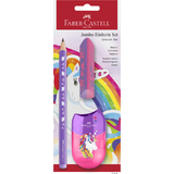 FABER-CASTELL schreibset Einhorn Jumbo, violett, 3-teilig