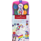 FABER-CASTELL deckfarbkasten CONNECTOR Einhorn, 12 Farben