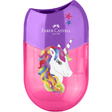 FABER-CASTELL doppelspitzdose "Einhorn", pink/violett