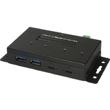 LogiLink usb 3.2 (Gen2) combo Industrie-Hub, 4-Port, schwarz