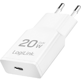 LogiLink USB-Steckdosenadapter, 1x usb-c (PD), 20 Watt, wei