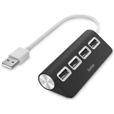 hama usb 2.0 Hub, 4 Port, schwarz