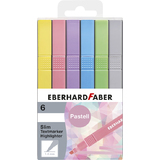 EBERHARD faber Textmarker Slim, Pastellfarben, 6er Etui