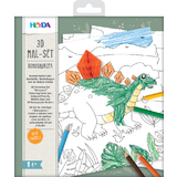 HEYDA 3D mal-set "Dinosaurier", 15-teilig