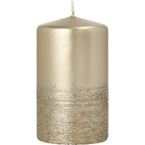 STARPAK stumpenkerze "Safe candle Fia", 60 mm, gold