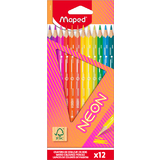 Maped dreikant-buntstift NEON, 12er Kartonetui