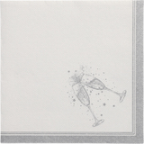 PAPSTAR servietten "ROYAL collection Festivities", silber