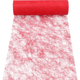 PAPSTAR Tischlufer/Dekoband "Sizoflor", rot