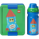 LEGO trinkflasche + brotdose LUNCH set FIREWORK GUY