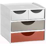 CEP mini-schubladenbox MyCube terra Nova, 4 Schbe, sortiert