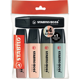 STABILO textmarker BOSS original NatureCOLORS, 5er Ecopack