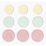folia siegel-sticker CANDY, Gren und Farben sortiert