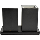 deflecto schreibtisch-organizer mit Qi-Ladegert, schwarz