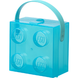 LEGO brotdose mit Tragegriff, hellblau-transluzent