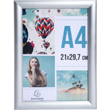 EXACOMPTA Plakatrahmen, din A4, silber eloxiert