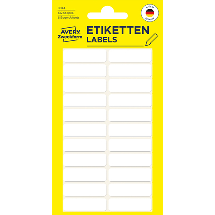 AVERY Zweckform Vielzweck-Etiketten, 32 x 10 mm, wei, KP