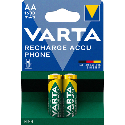 VARTA Telefon-Akku "RECHARGE ACCU Phone", Mignon (AA)