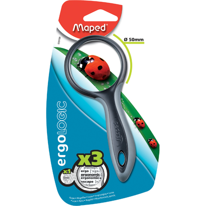 Maped Lupe mit Griff, rund, Durchmesser: 50 mm