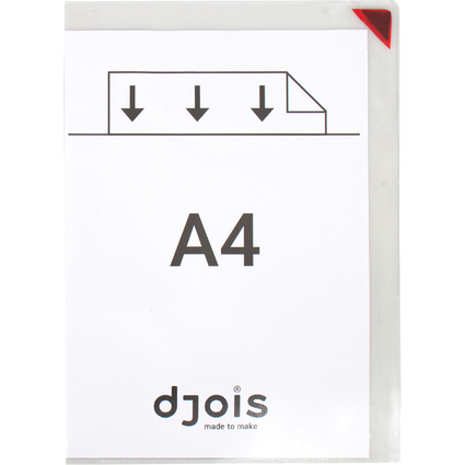 djois by tarifold Magnet-Tasche KANG Easy clic, DIN A4, rot