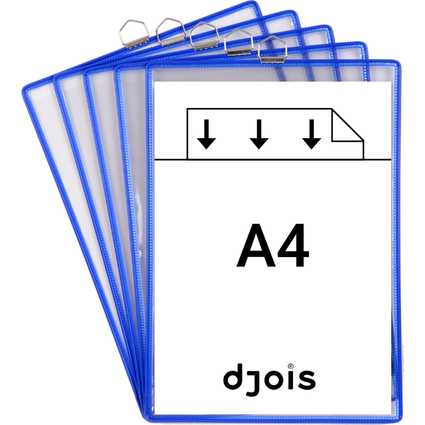 djois by tarifold Hngesichttafel, DIN A4 hoch, blau