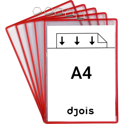 djois by tarifold Hngesichttafel, DIN A4 hoch, rot