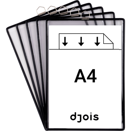 djois by tarifold Hngesichttafel, DIN A4 hoch, schwarz