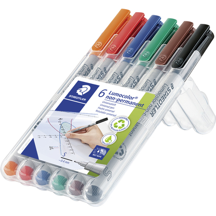 STAEDTLER Lumocolor NonPermanent-Marker 311S, 6er Etui