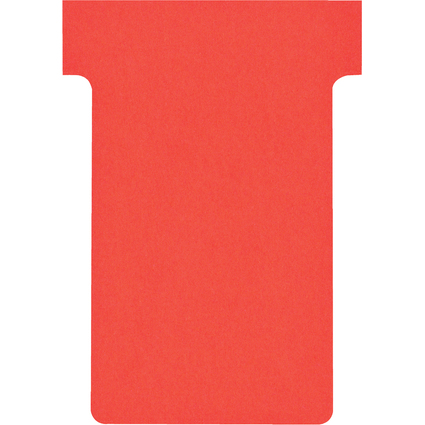 nobo T-Karten, Gre 2 / 60 mm, 170 g/qm, rot