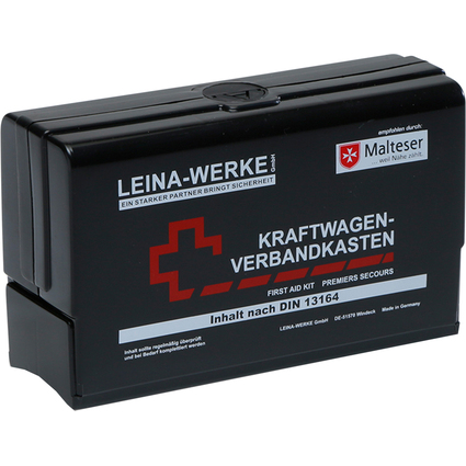 Leina KFZ-Verbandkasten Star II, Inhalt DIN 13164, schwarz