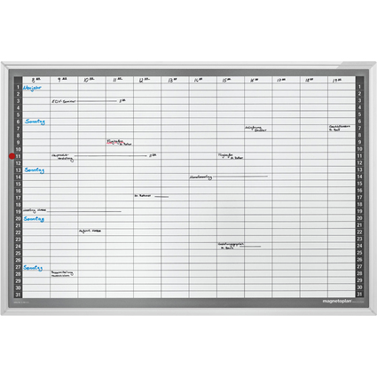 magnetoplan Monatsplaner, (B)920 x (H)625 mm