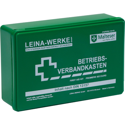 Leina Betriebsverbandkasten, Inhalt DIN 13157, grn