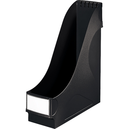LEITZ Stehsammler extrabreit, DIN A4, Polystyrol, schwarz