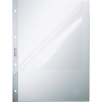 LEITZ Prospekthlle, A4, PP, genarbt, 0,12 mm, Lochseite