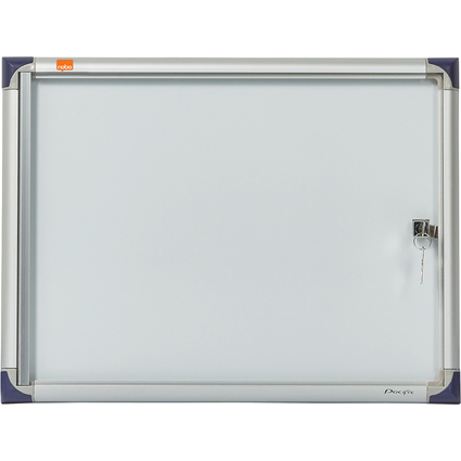 nobo Schaukasten, extraflach, Metall-Rckwand, 2 x DIN A4