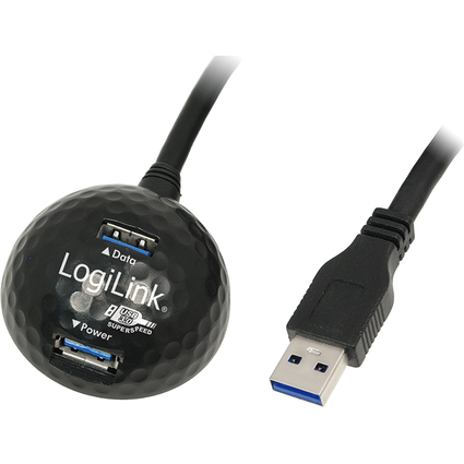 LogiLink USB 3.0 Docking Station, 2-fach, mit Ladefunktion