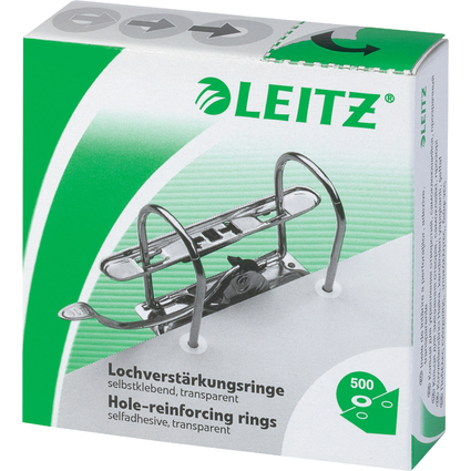 LEITZ Lochverstrkungsringe, transparent