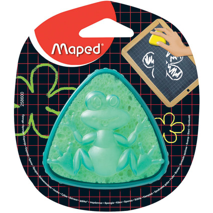 Maped Tafelschwamm, in Schwammdose "Frosch", dreieckig, gelb