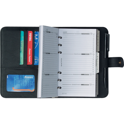 bind Terminplaner Modell 17501, A7, Kalender 2026, schwarz