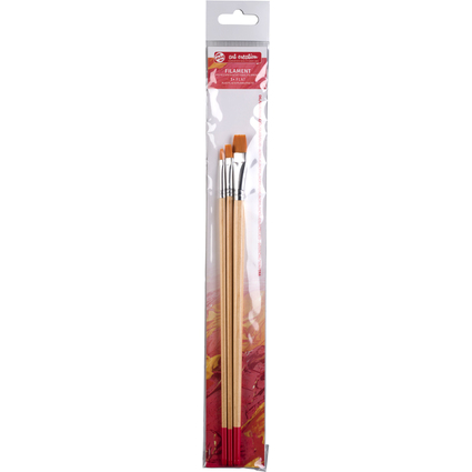 ROYAL TALENS Haarpinsel-Set, 3-teilig, flachpinsel